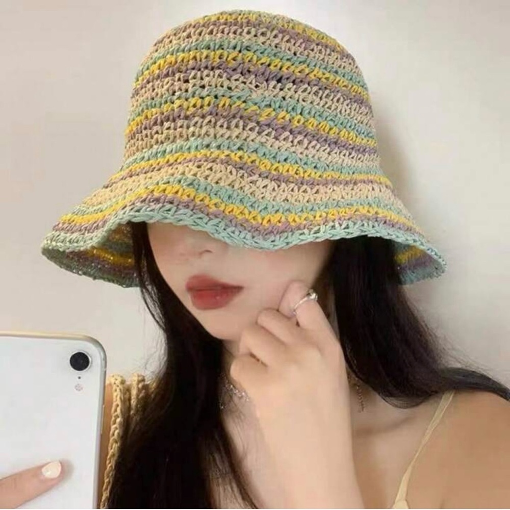 Multicolor Crochet Bucket Hat